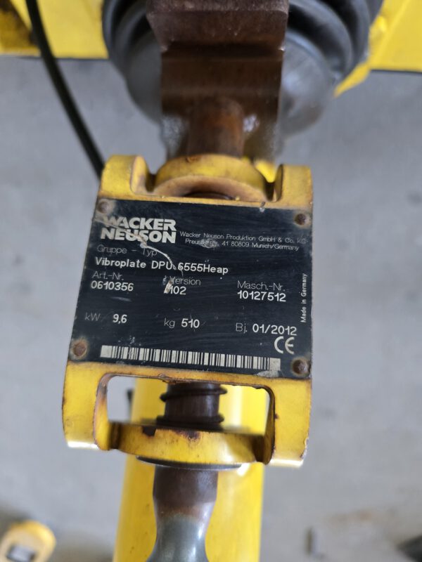 Patrick Vonk Verkoopt een Wacker Neuson DPU 6555Hehap Trilplaat bij Vonk Bouwmaterieel