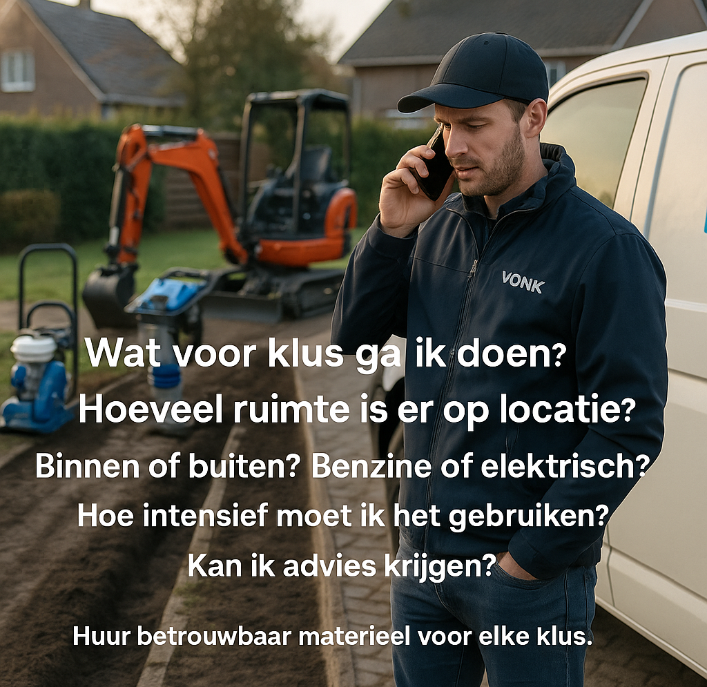 Hoe kies ik de juiste machine om te huren