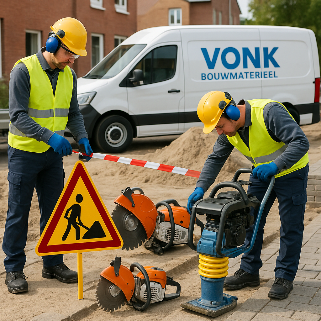 praktische tips om veilig te werken met gehuurd materieel bij Vonk Bouwmaterieel